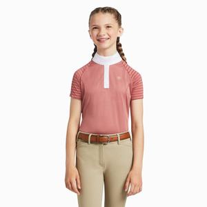Kids' Ariat Aptos Vent Show Riding Pants Red | PWQJ-36297
