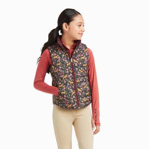 Kids' Ariat Emma Reversible Insulated Jackets Navy | FVYE-93681
