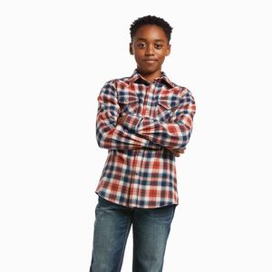 Kids' Ariat Harry Retro Fit Shirts Multicolor | YOEQ-07152