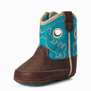 Kids' Ariat Infant Lil' Stompers Boston Western Boots Turquoise Light Turquoise | PQLM-10293