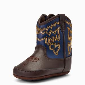 Kids' Ariat Infant Lil' Stompers Deadwood Western Boots Brown | IAUR-03128