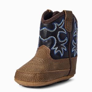 Kids' Ariat Infant Lil' Stompers Warren Western Boots Brown | YGQB-08629