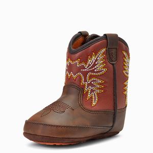 Kids' Ariat Infant Lil' Stompers Workhog Western Boots Brown | TBOZ-19037