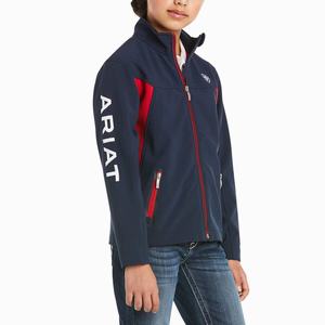Kids' Ariat New Team Softshell Jackets Navy | QVGW-07856