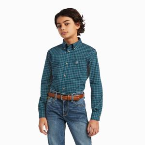 Kids' Ariat Pro Series Declan Stretch Classic Fit Shirts Multicolor | JTQX-43162