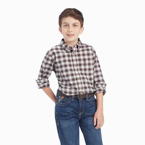 Kids' Ariat Pro Series Mack Stretch Classic Fit Shirts Light Turquoise | MVWP-76341