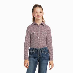 Kids' Ariat REAL Modern Mosiac Shirts Multicolor | QHJG-03749