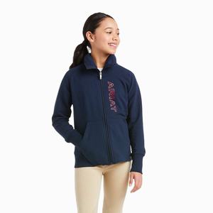 Kids' Ariat Team Logo Full Zip Hoodie Multicolor | RTJC-37254