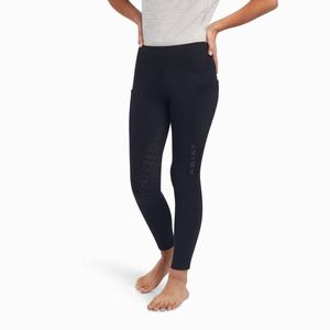 Kids' Ariat Venture Thermal Half Grip Riding Pants Black | TLSX-65829