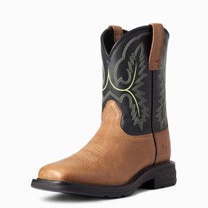Kids' Ariat WorkHog XT Wide Square Toe Western Boots Multicolor | LGHR-83429