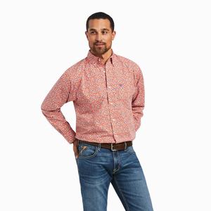 Men's Ariat Alejandro Classic Fit Shirts Brown | KCYL-91304