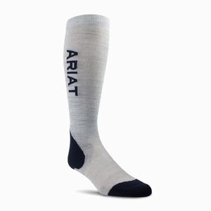 Men's Ariat AriatTEK Performance Socks Grey / Navy | IPNQ-86147