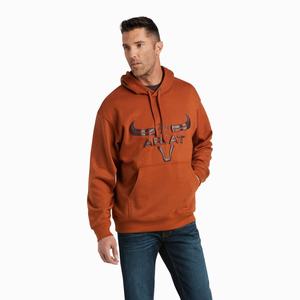 Men's Ariat Basic Hoodie Beige | UQRD-08571