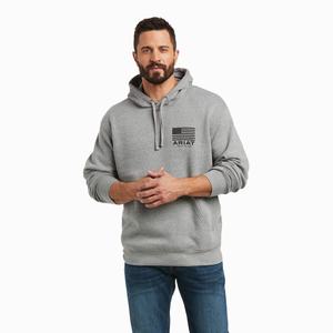 Men's Ariat Basic Hoodie Grey | EHLQ-70528