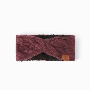 Men's Ariat Cable Hats Burgundy | BZPJ-23794