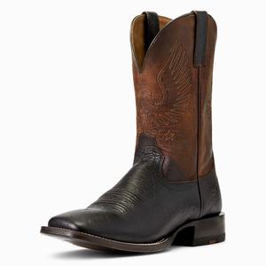 Men's Ariat Circuit Eagle Western Boots Brown | YGLH-49085