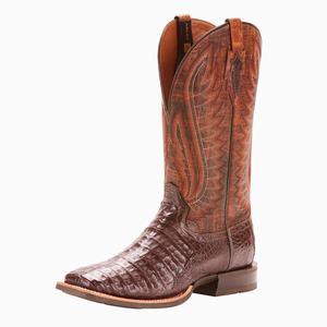 Men's Ariat Double Western Boots Red | UGPY-24798