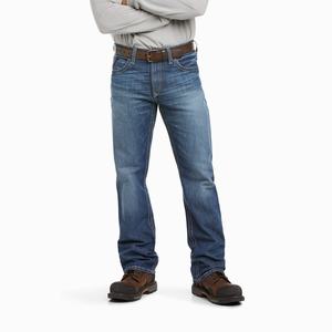 Men's Ariat FR M4 Low Rise Cody Cut Straight-Fit Jeans Multicolor | UEJX-02345