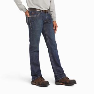 Men's Ariat FR M4 Relaxed Boundary Cut Straight-Fit Jeans Multicolor | YDXP-09316