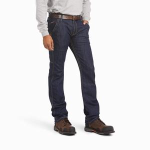 Men's Ariat FR M7 Slim DuraStretch Workhorse Straight-Fit Jeans Multicolor | ZAYC-93052