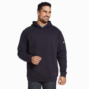 Men's Ariat FR Rev Shirts Navy | NGVO-32804