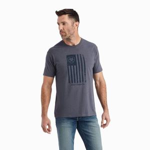 Men's Ariat Faded Polo Shirts Titanium | FYZA-53016
