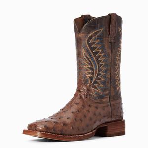 Men's Ariat Gallup Western Boots Beige | CRZG-05869