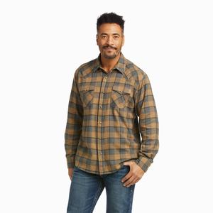 Men's Ariat Hartford Retro Fit Shirts Multicolor | ILWX-65183