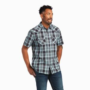 Men's Ariat Henrick Retro Fit Shirts Multicolor | UKNJ-36471