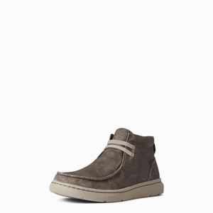 Men's Ariat Hilo Mid Sneakers Grey | WHGZ-90285