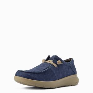 Men's Ariat Hilo Stretch Lace Sneakers Blue | UJEV-91086