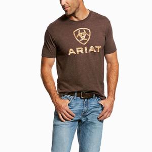 Men's Ariat Liberty USA Shirts Brown | DRAY-51287