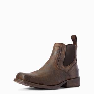 Men's Ariat Midtown Rambler Dress Boots Grey | QSUW-75498