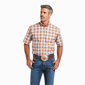 Men's Ariat Pro Series Bodhi Classic Fit Shirts White | JWPT-52487