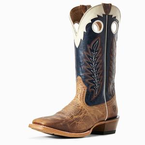 Men's Ariat Real Deal Western Boots Brown | YAXV-68091