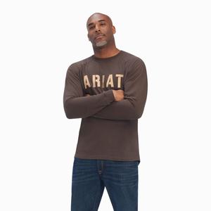 Men's Ariat Rebar CottonStrong Block Polo Shirts Multicolor | NKVS-19348