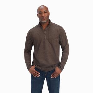Men's Ariat Rebar Foundation 1/4 Zip Polo Shirts Multicolor | JHKG-59873