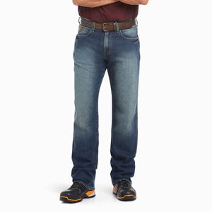 Men's Ariat Rebar M3 Loose DuraStretch Basic Straight-Fit Jeans Multicolor | XBTY-34920