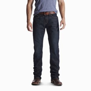 Men's Ariat Rebar M4 Relaxed DuraStretch Edge Cut Straight-Fit Jeans Multicolor | JAQX-02317