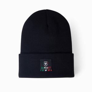 Men's Ariat Rebar Mexican Flag Patch Hats Black | ZELQ-73182