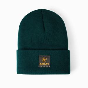 Men's Ariat Rebar Watch Hats Dark Green | UWYC-09816