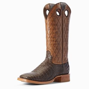 Men's Ariat Relentless Winner's Circle Western Boots Chocolate | HZBN-48162