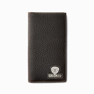 Men's Ariat Rodeo Stacked Logo Wallets Brown | PAUV-14357