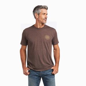Men's Ariat SOD Polo Shirts Brown | AYSV-23741