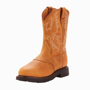 Men's Ariat Sierra Saddle Steel Toe Work Boots Brown | VWYD-58124