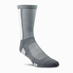 Men's Ariat VentTEK Mid Calf Performance 2 Pair Pack Socks Grey | FDVM-05139
