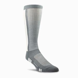 Men's Ariat VentTEK Over the Calf Performance 2 Pair Pack Socks Grey | MQCJ-31097