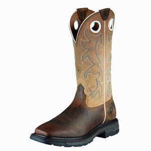 Men's Ariat WorkHog Wide Square Toe Tall Steel Toe Work Boots Multicolor | TKZG-63590