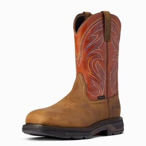 Men's Ariat WorkHog XT Cottonwood Carbon Toe Work Boots Multicolor | KLWQ-49125