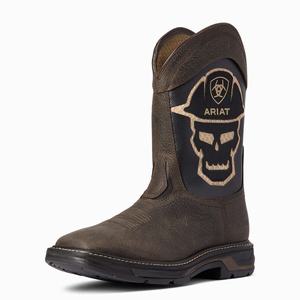 Men's Ariat WorkHog XT VentTEK Bold Work Boots Coffee | KRXG-28617